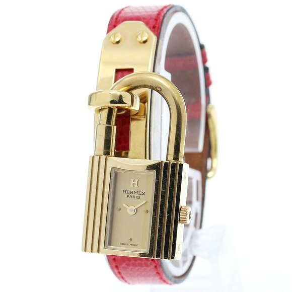 HERMES Kelly watch Gold Dial Quartz Ladies Watch_862427 - Picture 1 of 12